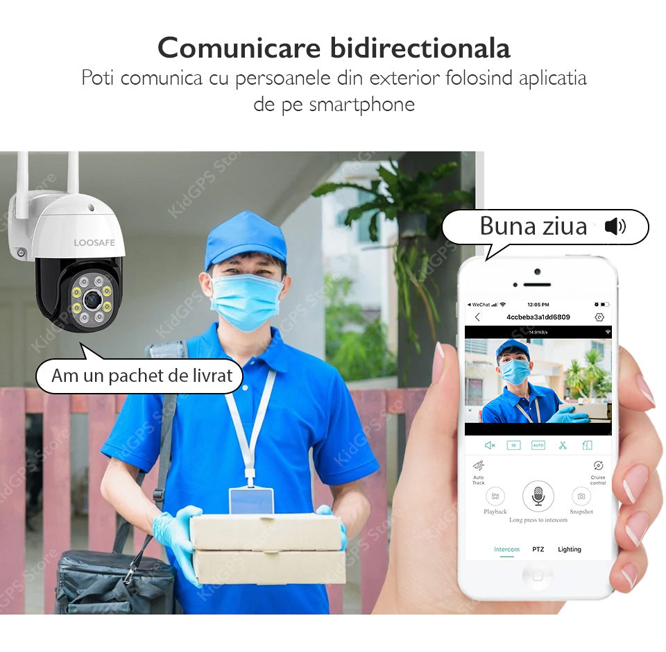 Camera de supraveghere WIFI Loosafe QW18 Camera de supraveghere WIFI Loosafe QW18